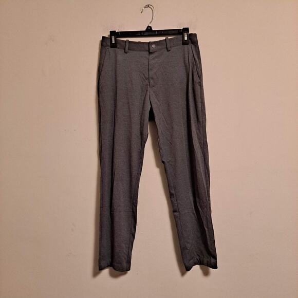 Uniqlo Ezy Ankle Pants Ultra Stretch Dry-Ex Straight Leg Gray Mens Size Small - Picture 3 of 15